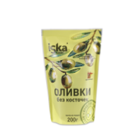 Оливки ISKA 200г зеленые б/к д/п 1*24