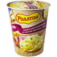 Пюре РОЛЛТОН 55г ветчина и сыр 1*24