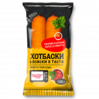 Хотбаски БЫСТРО И ВКУСНО 120г сосиски в тесте 1*25