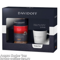 Кофе DAVIDOFF RICH AROMA 100г+кофейная чашка  п/уп 1*6