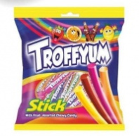 Палочки жевательные TROFFYUM 150г Ассорти с фруктовым вкусом 1*24
