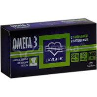Омега-3 ПОЛИЕН 1400мг 35%  с ламинарией и витамином Е капсулы №30 1*18