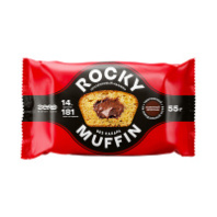 Маффин Mr. Djemius ZERO 55г Rocky Muffin Творожный с начинкой молочный шоколад 1*8