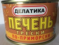 Печень трески ДЕЛАТИКА По приморски 230г ж/б 1*48