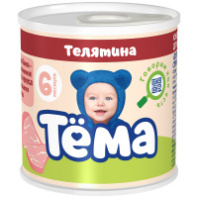 Пюре ТЁМА 90г Телятина с 6-ти мес 1*12