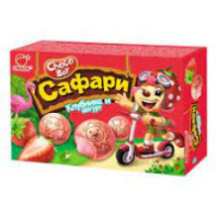 Печенье CHOCOBOY 39г Сафари Клубника и Йогурт 1*30
