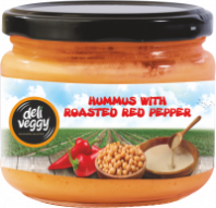Хумус DELI VEGGY 300мл с копченым перцем ст/б 1*12