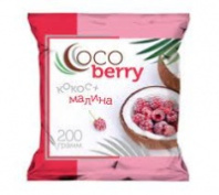 Конфеты COCOBERRY с кокосовой стружкой и малиной 200г 1*20