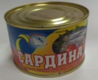 Сардина 240г в т/с с овощным гарниром 1*48