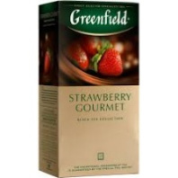 Чай GREENFIELD Strawberry Gourmet 25*1,5г черный вкус шоколада и клубники 1*10 код 1025-10