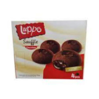 Кекс LUPPO SOUFFLE с какао с шоколадной начинкой 160г 1*12