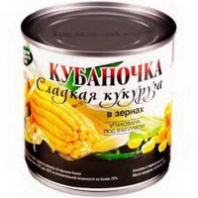 Кукуруза КУБАНОЧКА 425мл/340г ж/б 1*12 