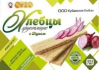 Хлебцы КУБАНСКИЕ 100г с луком 1*24