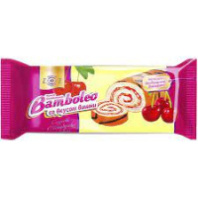 Рулет BAMBOLEO 145г бисквитный вишня 1*18