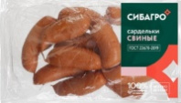 Сардельки СВИНЫЕ 900г ГОСТ Сибагро 1*2