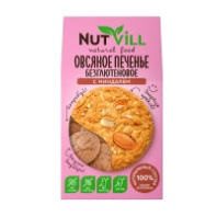 Печенье NUTVILL Безглютеновое 85г Овсяные с миндалем 1*14
