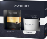 Набор Кофе DAVIDOFF AROMA FINE 250г + чашка 1*6