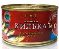 Килька ДОНСКАЯ КУХНЯ 240г балтийская в т/с 1*24