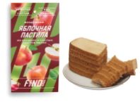Пастила FINDI 100г Яблочная воздушная 1*25
