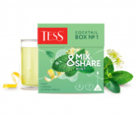 Чай TESS 1,5г*20 Коктейль Бокс №1 Мята 1*12 код1760-12
