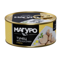 Тунец МАГУРО 170г полосатый филе в масле ж/б 1*24