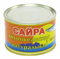 Сайра РЫБНЫЙ ОСТРОВ 250г натуральная с д/м ж/б ГОСТ 1*48