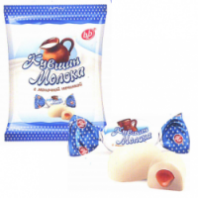 Конфеты КУВШИН МОЛОКА 250г желейные с начинкой 1*16