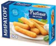 Палочки МИРАТОРГ 270г рыбные из фарша тресковых пород 1*12
