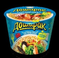 Лапша ДОШИРАК Сытный обед 110г со вкусом морепродуктов 1*16