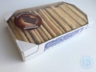 Трубочки хрустящие 400г со вкусом шоколада 1*20