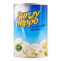 Шампиньоны  SUNNY HIPPO 850мл резанные ж/б 1*12