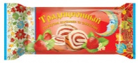 Рулет ТРАДИЦИОННЫЙ 145г бисквитный клубника со сливками 1*18 код R013