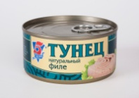 Тунец 5 МОРЕЙ 185г филе натуральный 1*24