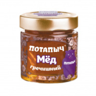 Мед ПОТАПЫЧЪ 250г гречишный ст/б 1*12 