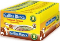 Бульон ГАЛИНА БЛАНКА 80г говяжий на косточке 1*10