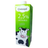 Молоко СЕМЕНИШНА 2,5% 1л т/п с крышкой 1*12 