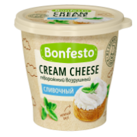 Сыр BONFESTO 125г 65% Кремчиз воздушный Сливочный 1*8
