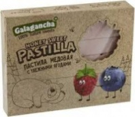 Пастила PASTILLA  190г медовая с таежными ягодами 1*20