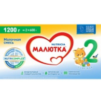 Смесь МАЛЮТКА-2 1200г молочная с 6-ти мес 1*6