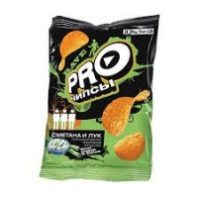 Чипсы РRO 60г со вкусом сметаны и лука 1*20 арт.ВЧ113