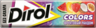 Резинка жевательная DIROL COLORS 13,6г ФРУКТОВЫЙ РАНДОМ 1*30