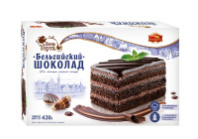 Торт БЕЛЬГИЙСКИЙ ШОКОЛАД 420г 1*6