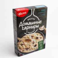Гарниры домашние УВЕЛКА рис с грибами в сливочном соусе 2*150г 1*6 