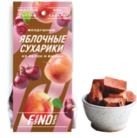 Сухарики FINDI 50г из яблока и вишни 1*30