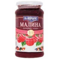 Малина протертая ГЛАПРОДУКТ 550г с сахаром ст/б 1*12