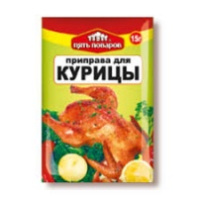 Приправа ПЯТЬ ПОВАРОВ 15г для курицы с зеленью 1*50 код П-215