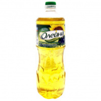 Масло ОЛЕЙНА 1л микс подсолнечное раф.и оливковое 1*15