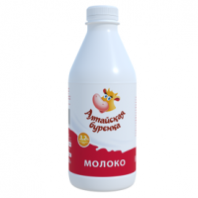 Молоко АЛТАЙСКАЯ БУРЕНКА 3,2% 850г пл/б 1*6