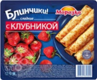 Блинчики МОРОЗКО 370г с клубникой 1*14 661