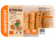 Блины МИРАТОРГ ЗАМ FLOW PACK 360г с мясом 1*10
